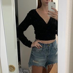 Brandy Melville wrap/tie top